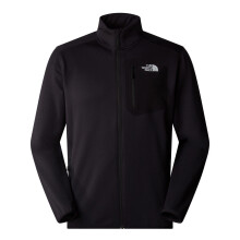 (S, Black) The North Face Mens Crest Full Zip Fleece Jacket