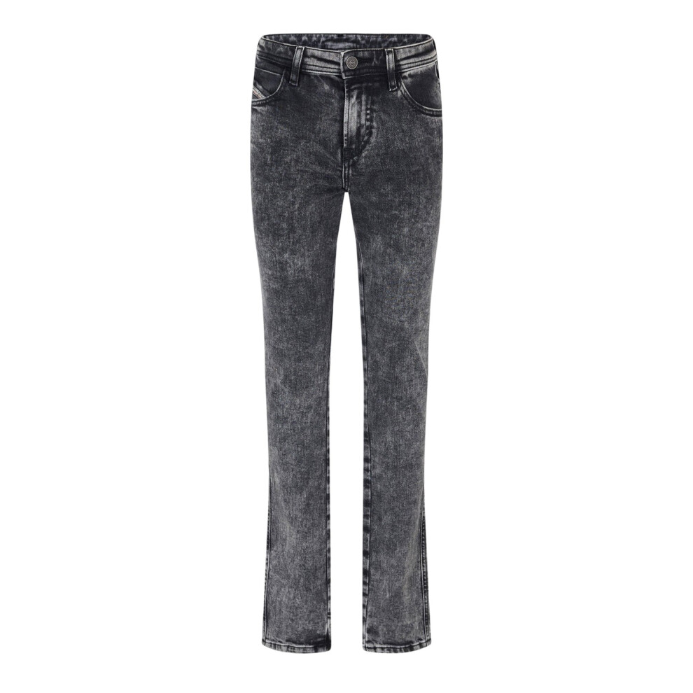 Diesel (24R, Black/Grey/Denim) Womens/Ladies Denim 5 Pockets Straight Jeans