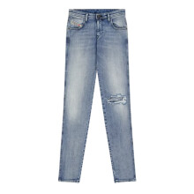(27R, Blue Denim) Diesel Womens/Ladies Denim 5 Pockets Straight Jeans