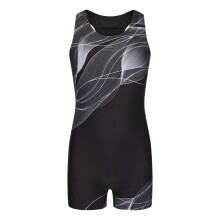 (9-10 Years, Black/Grey) Zoggs Girls Xtra Life One Piece Swimsuit