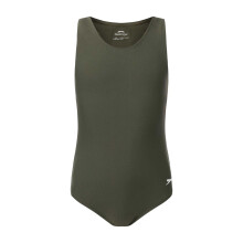 (7-8 Years, Khaki) Slazenger Girls Xtra Life Racerback One Piece Swimsuit