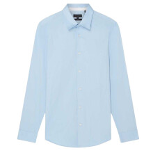 (XL, Pale Blue) Ted Baker Mens Oxford Collared Long-Sleeved Shirt