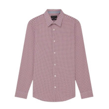 (XL, White) Ted Baker Mens Geometric Pattern Shirt