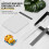 6 Pcs Acrylic Solid Clay Roller Clear Acrylic Sheet Rectangle Shape Backing Board Flexible Polymer Clay Cutters Carbon 6