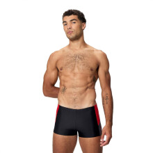 (XL, Black/Red) Speedo Mens Dive Aquashort Swimming Trunks