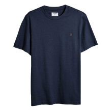 (XS, True Navy) Farah Mens Logo Regular T-Shirt