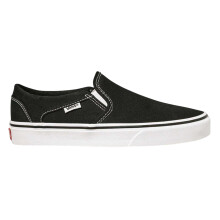 (4 UK, Black/White) Vans Womens/Ladies Canvas Trainers