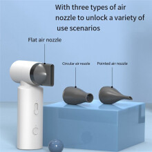 Turbo-Lüfter, 80000 U/Min, Tragbarer Kabelloser Handventilator, Kleiner Wiederaufladbarer Bürstenloser -Hochgeschwindigkeitsventilator für Den