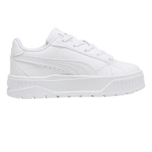 (12 UK Child, White) Puma Childrens/Kids Karmen II Leather Platform Trainers