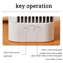 Saving Desktop Air Conditioner Fan with Night Light- Compact, Portable &for Room Desks, Offices & Summer Gift