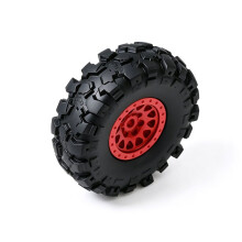 0,7" Wielen, Metalen Naven, Banden met Contragewichtset voor 1/30 SCX30 RC Auto Upgrade Onderdelen Zilver