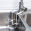 Wall-Mounted Metal Sink Organizer for Sponge and Soap Storage 1