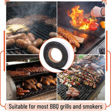 4,5 Meter Grillpackning, Tillbehör Till Rökfiltpackning - Tätningsmaterial för Höga Temperaturer, Håller Värmen Låst. Fungerar.