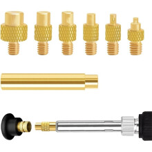 Heat-Set Insert Tip Set - with Soldering Iron and 130Pcs Thread Inserts, for 3D Printer Parts or Plastic Parts EU Plug