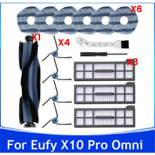16PCS Replacement Parts For  X10 Pro Omni Robot Vacuum Accessories Main Side Brush Mop Cloth Pads Hepa Filters