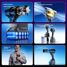 Cordless Leaf Blower 60000RPM Electric Dust Cleaner Lightweights Outdoor Power Tool for Apartment Garden Patio Garage