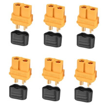 XT60H-Steckverbinder, XT60H-Stecker (Männlich/Weiblich) mit Schutzhülle für Lithium-Batterien in RC-Flugzeugen und -Autos