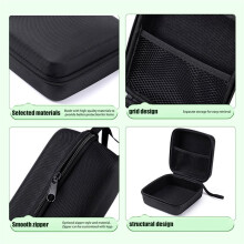 Hard EVA Travel Carrying Case for Blood Pressure Monitor - Shockproof Waterproof Protective Storage Bag with Mesh Pocket