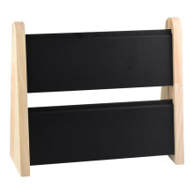 Double-Layer Wood Necklace Display Stand, Large-Capacity Jewelry Organizer for Vanity & Store