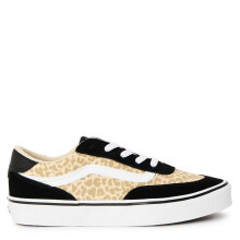 (5 UK, Black/Leopard) Vans Childrens/Kids Brooklyn Canvas Platform Trainers
