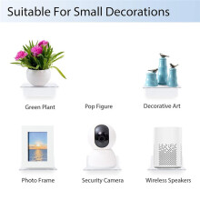 6 Pack Small Acrylic Floating Shelves for Wall, Clear Display Shelves for Plants, Plush Toys & Toys
