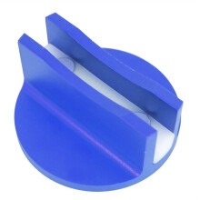 Universal Magnetic Jack Pad 0.37" Slotted Aluminum Grooved Jack Pinch Weld Frame Rail Adapter with Large Slotted