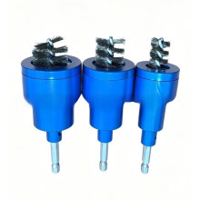 3pcs Copper Pipe Cleaning Brush Set 1/2 3/4 1 Inch Copper Pipe Cleaner Tool Wire Tube Brush Metal Rust Removal Tools