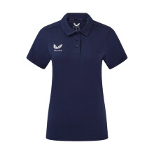 (12 UK, Peacoat) Castore Womens/Ladies Logo Collared Polo Shirt