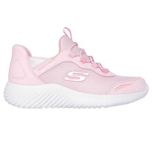 (2 UK, Light Pink/White) Skechers Childrens/Kids Bounder Trainers