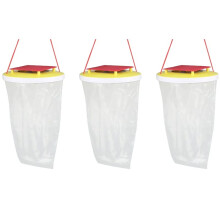 3 Sacs à Mouches Jetables, Attrape-Mouches Non Toxique pour une Utilisation en Extérieur