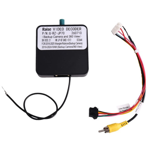 Adattatore per Telecamera A 360 per Auto, da LVDS A CVBS, Decoder Video AHD RAISE G-RZ-JP70 per   Rubicon e per  RAM 2025.