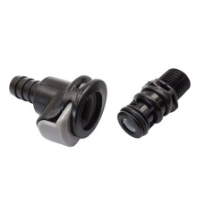 Conector Universal Macho y Hembra Sin Rocío para Tanques de Combustible Marinos con Conexiones NPT de 1/4" 8838HF6 8838TM6
