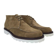 (10 UK, Tan) Nicholas Deakins Mens Benjamim Suede Moc Toe Chukka Boots