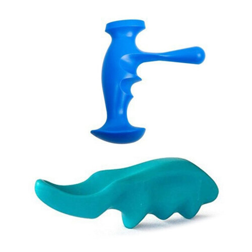 2Pcs T-Shape Acupoint Massage Tool, Manual Deep Tissue Massager for Back Neck Shoulder Pain