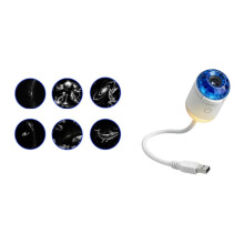 Luz Noturna Projetor Galáctico Holográfico 2 em 1 Controle de Voz Lâmpada Céus Estrelados para Quarto 360 Rotativo 6 Filmes