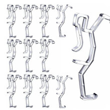 12 Pack Valance Clips for Horizontal Blinds, Clear Plastic Clips for Home
