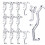 12 Pack Valance Clips for Horizontal Blinds, Clear Plastic Clips for Home 1