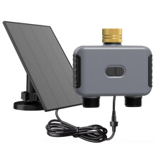 Dual-Channel WiFi Water Valve Controller for Garden Hose Automatic Drip Irrigation Function 3/4" Thread (Imperial)