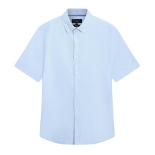 (M, Light Blue) Ted Baker Mens Oxford Regular Short-Sleeved Shirt