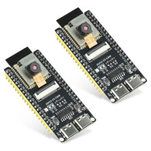 2 Stuks ESP32-S3-CAM Ontwikkelbord met OV3660 Camera, ESP32-S3-WROOM N16R8 Module met Dubbele Type-C Interface