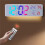 RGB Digital Wall Clock TEMP Humidity Date Week Count-/Countdown 12/24H   Synchronization LED Clock 4