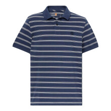 (L, Oceana) Timberland Mens Stripe Short-Sleeved Polo Shirt