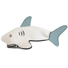 (Black) Cartoon Animal Stylish Shark Pu Bag With Inner Storage For And Teens Women