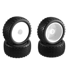 4PCS 1/10 RC Off-Road Buggy Car Wheel Tires RC Wear-Resistant Off Road Tires for Xray Xb2 Serpent Srx2 Tekno B