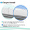 12 Pack Valance Clips for Horizontal Blinds, Clear Plastic Clips for Home 3