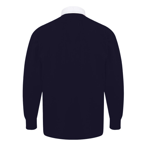 (L, Navy) Front Row Mens Original Rugby Shirt 1