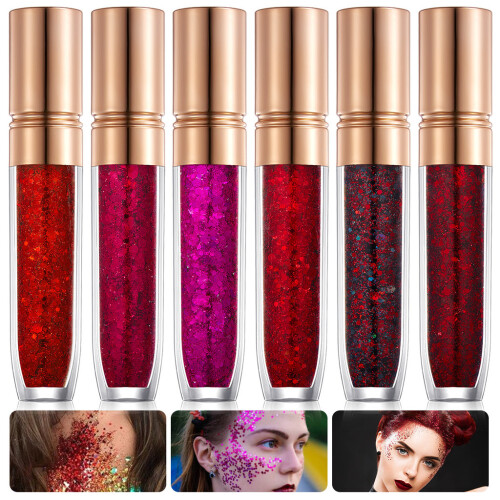 (Style G)Gel glitter trucco palco con lucentezza laser per eventi viso e corpo evidenziante