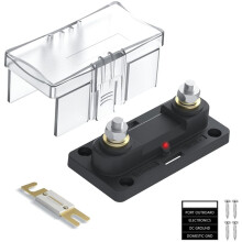300A ANL Fuse Holder with LED Indicator for Car Audio, Boat, RV, Truck, Marine - Fits 0-4 Gauge AWG
