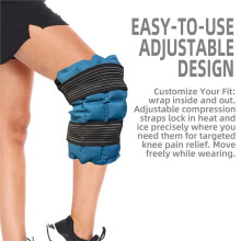 Knee Ice Pack Reusable Hot Cold Compress Wrap for Joint Aches Muscle Soreness Period Comfort Pad