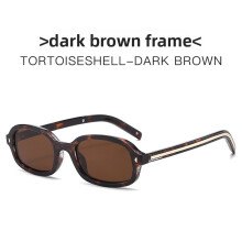 (Brown)Lunettes de soleil carrées modernes avec Uv400 pour sorties estivales et fêtes mode